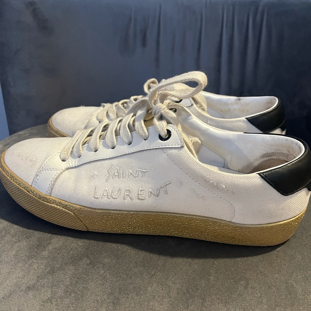 YSL distress sneakers